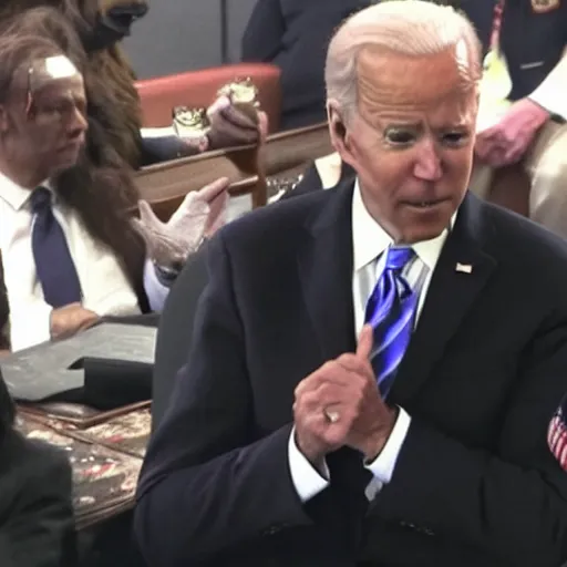 Prompt: joe biden as a sith lord dark brandon