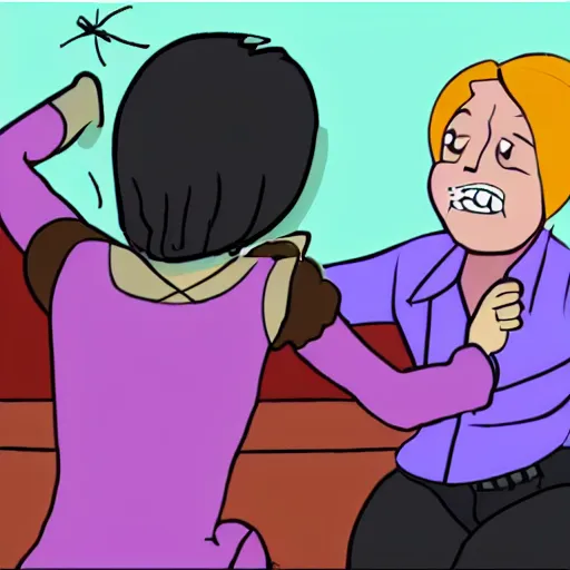 Prompt: a female interrogated with tickles on her feet,cartoon screenshot