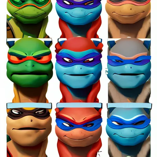 Image similar to face icon stylized minimalist teenage mutant ninja turtles, loftis, cory behance hd by jesper ejsing, by rhads, makoto shinkai and lois van baarle, ilya kuvshinov, rossdraws global illumination