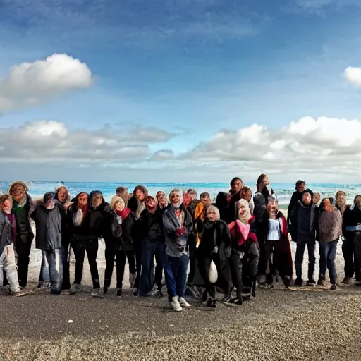 Prompt: photo of people from bretagne