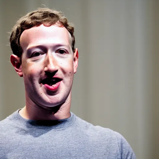 Image similar to photo of Mark Zuckerberg eating a raspberry