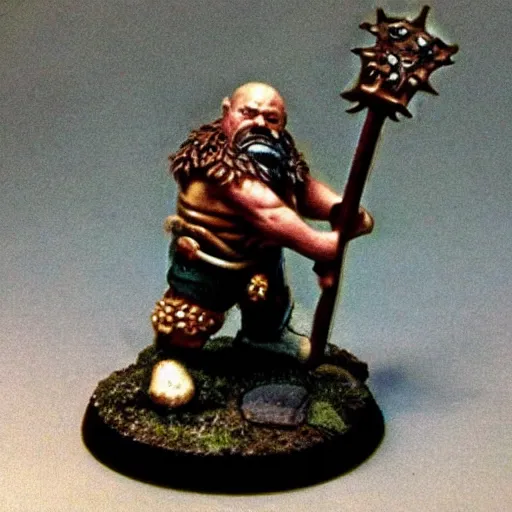 Prompt: fantasy dwarf swinging a battleaxe, lifelike