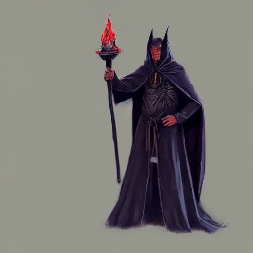 Image similar to joe biden wizard in a dark cloak summoning satan, concept art, fantasy, fantasy art, trending on artstation, highly detailed, award winning, museum piece