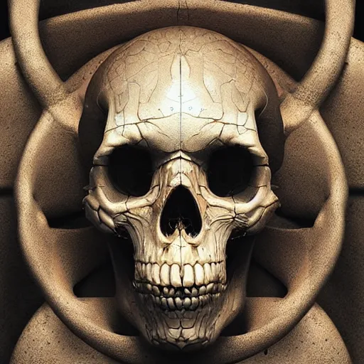 Image similar to portrait_of_a_melting_skull._intricate_abstract._intricate_artwork._by_Tooth_Wu_wlop_beeple_dan_mumford._octane_render_trending_on_artstat