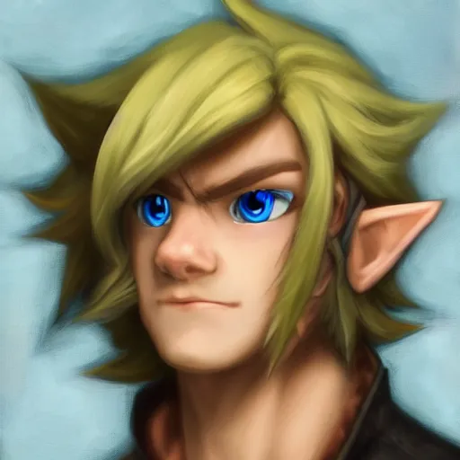 Image similar to a portrait of Poke Link, detailed, hd