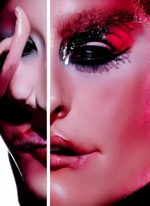 Image similar to lady gaga by nick knight, born this way, born this way album, red weapon 8 k s 3 5, cooke anamorphic / i lenses, highly detailed, cinematic lighting