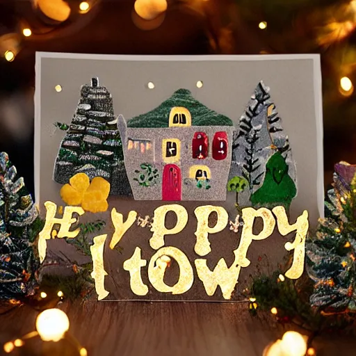 Image similar to cozy happy town