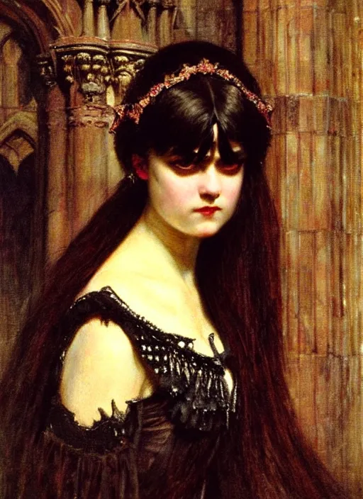 Image similar to ( gothic # ) princess portrait. by william henry hunt * *, highly detailded