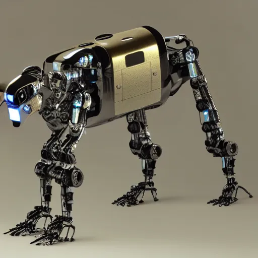 Image similar to photo of cybermorphic robotic animal