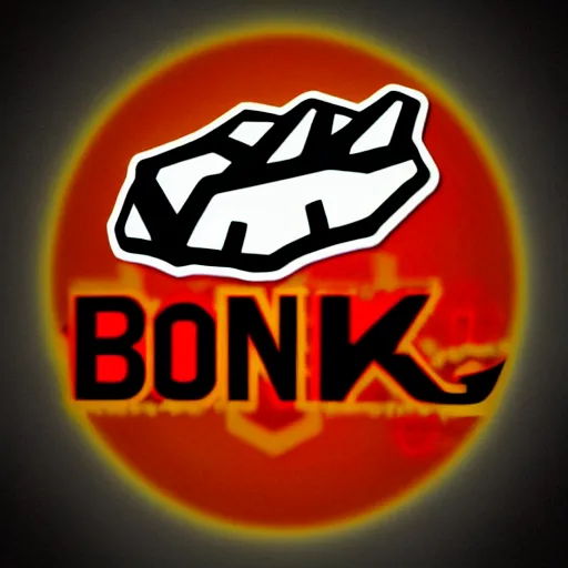 Prompt: an epic gamer logo for bonk