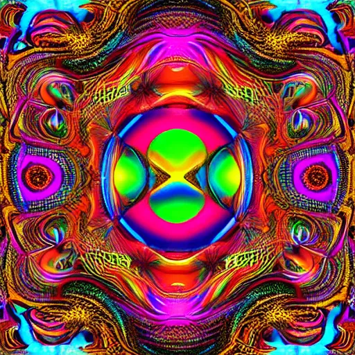 Image similar to dmt trip to another dimension, highly detailed, bright tones