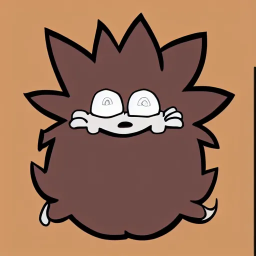 Image similar to cute hedgehog emote twitch waving lineart