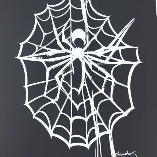 Image similar to spiderman silk screen banksy, 8 k, studio lighting