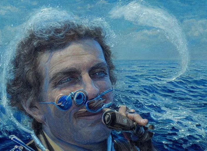 Prompt: a highly detailed ocean portrait of a dentist, james gurney, james jean