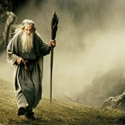 Image similar to shamanic ritual run by gandalf in the movie lord of the rings