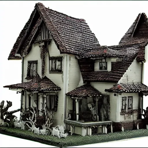 Prompt: house horror highly detailed