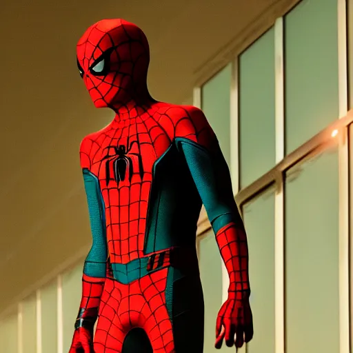 Prompt: jesse pinkman as spider-man, cinematic lighting, hd 4k photo