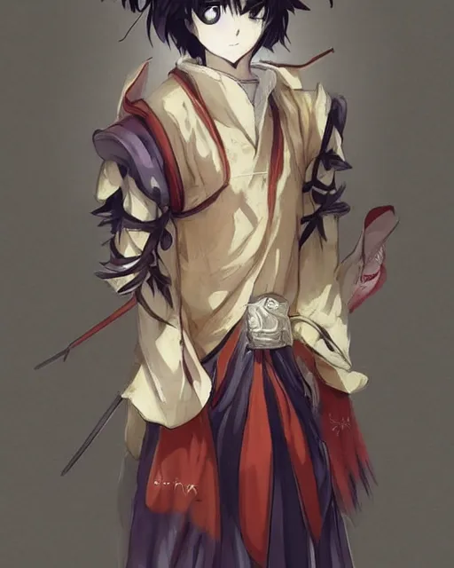 Prompt: an anime portrait of punpun onodera a beautiful man wearing a filipino traditional barong tagalog costume from skyrim, by stanley artgerm lau, wlop, rossdraws, james jean, andrei riabovitchev, marc simonetti, and sakimichan, trending on artstation