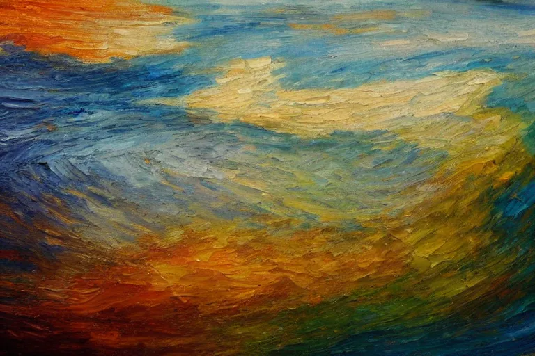 Prompt: oil painting of the origin of the colors of the world, 4k
