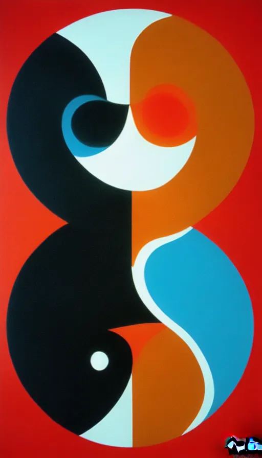 Prompt: Abstract representation of ying Yang concept, by Steve Argyle