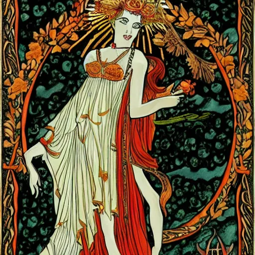 Image similar to persephone as goddess of death