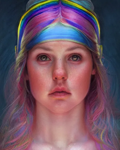 Prompt: human rainbow brite portrait | highly detailed | very intricate | symmetrical | whimsical and magical | soft cinematic lighting | award - winning | closeup portrait | doll | painted by donato giancola and mandy jurgens and charlie bowater | pastel color palette | featured on artstation