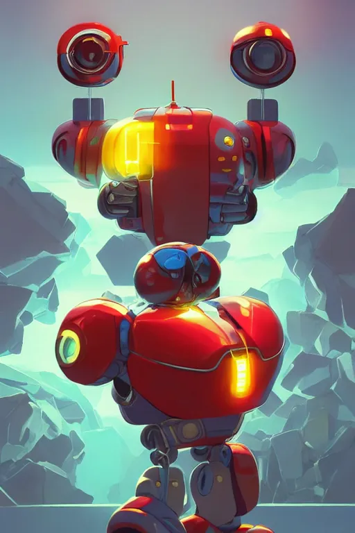 Image similar to metabots medabots medarotto medarot robot minimalist comics helmet mask neon cybereye, behance hd by jesper ejsing, by rhads, makoto shinkai and lois van baarle, ilya kuvshinov, rossdraws global illumination ray tracing hdr radiating a glowing aura