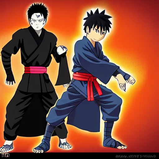 Image similar to a ninja/martial-artist in the style of Masashi Kishimoto in the style of akira toriyama detailed realistic High Resolution HD 8k character portraits concept art