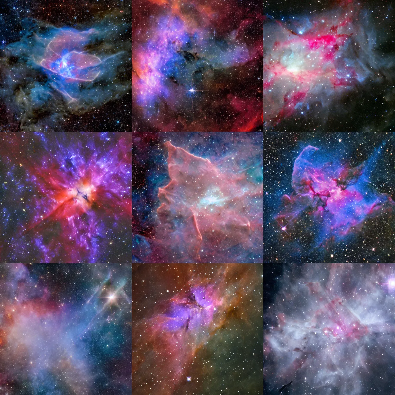 cross nebula in space