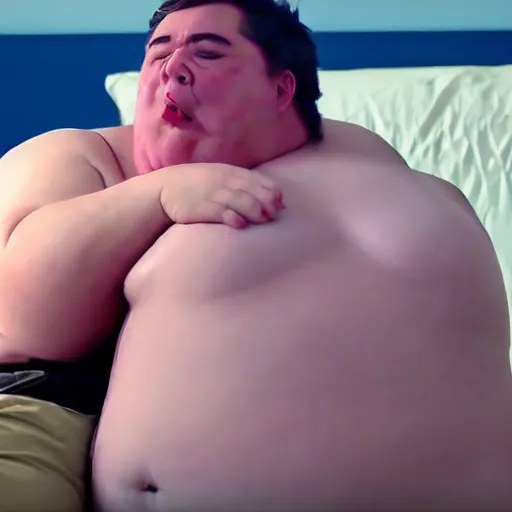 Image similar to clumpy fatty cyst engulfing little chubby boys body, cinematic, 8 k,