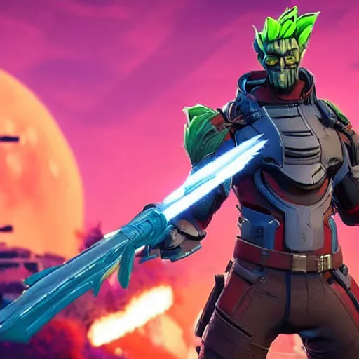 Image similar to ronin from guardians of the galaxy in fortnite