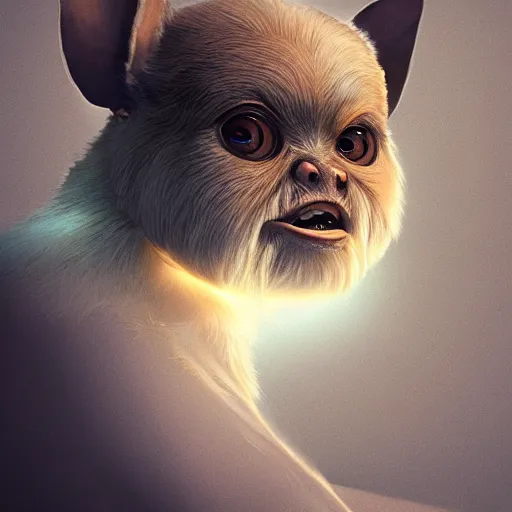 Image similar to gizmo the mogwai, award winning creature portrait photography, extremely detailed, artstation, 8 k, sensual lighting, incredible art, wlop, artgerm