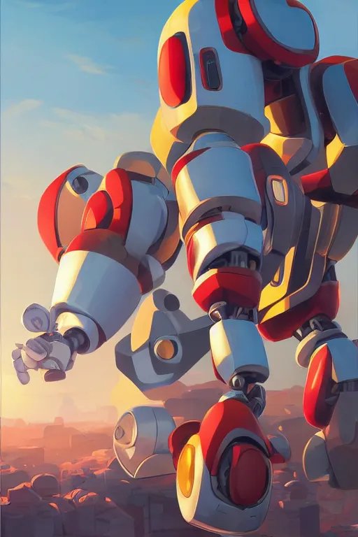 Image similar to metabots medabots medarotto medarot robot minimalist comics, behance hd by jesper ejsing, by rhads, makoto shinkai and lois van baarle, ilya kuvshinov, rossdraws global illumination ray tracing hdr radiating a glowing aura