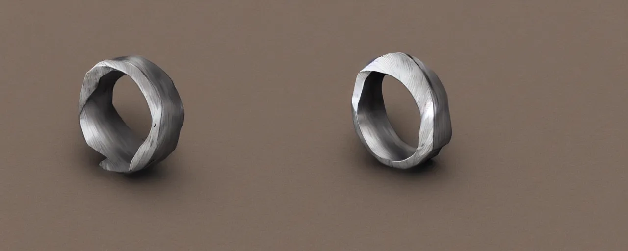 Image similar to simple wooden ring with a steel shield ornament, ring, wood, steel, tungsten, smooth shank, engravings, product design, jewelry, art by gerald brom, greg rutkowski and artgerm and james jean and zdzisław beksinski, 8 k, unreal engine, c 4 d