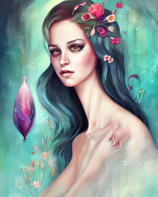 Prompt: Portrait of Katy Pary by Anna Dittmann