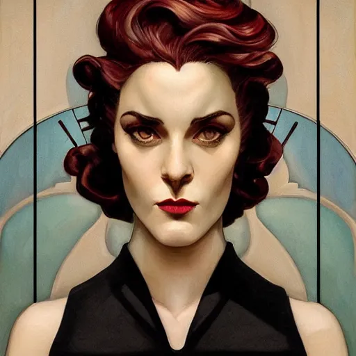 Prompt: a streamline moderne, art nouveau, multi - ethnic and multi - racial portrait in the style of charlie bowater, and in the style of donato giancola, and in the style of charles dulac. intelligent, expressive, large eyes. symmetry, ultrasharp focus, dramatic lighting, semirealism, intricate symmetrical fine complex background detail.