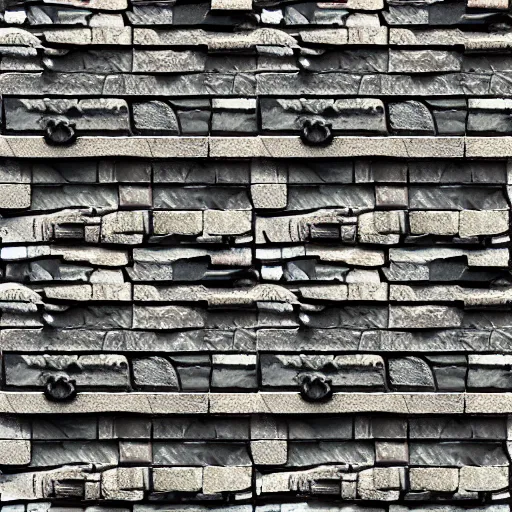Image similar to stylized stone cladding texture trending on artstation