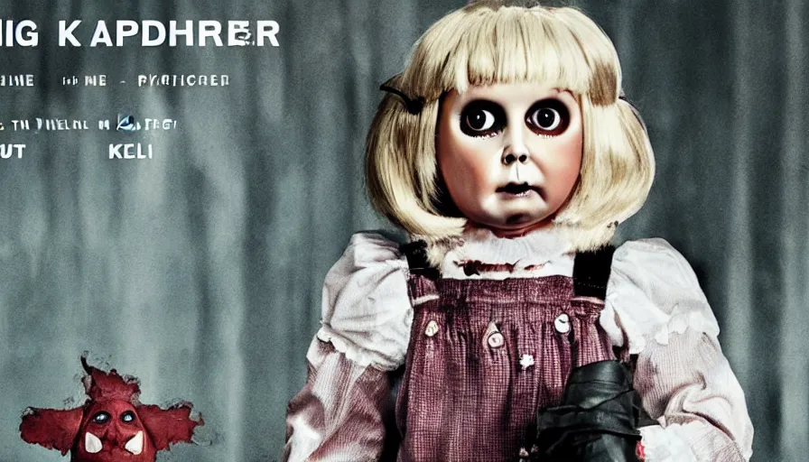 Prompt: big budget horror movie about an evil killer doll