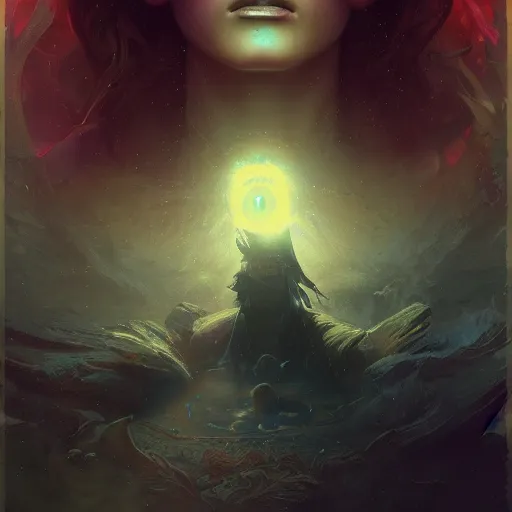 Prompt: third - eye visions, psychedelic art, illustrated by greg rutkowski and gaston bussiere, cgsociety contest winner, artstation hd, 4 k