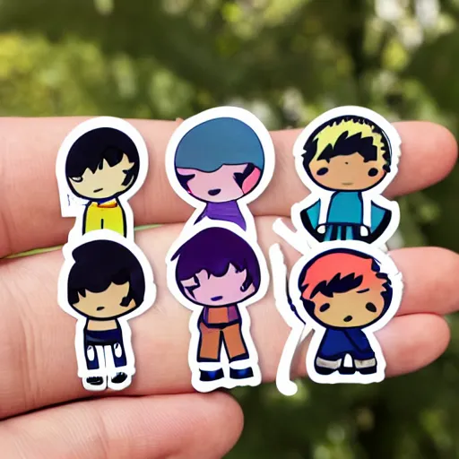 Image similar to kawaii boy sticker