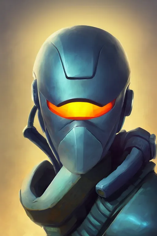 Image similar to epic mask helmet robot ninja portrait stylized as fornite style game design fanart by concept artist gervasio canda, behance hd by jesper ejsing, by rhads, makoto shinkai and lois van baarle, ilya kuvshinov, rossdraws global illumination radiating a glowing aura global illumination ray tracing hdr render in unreal engine 5