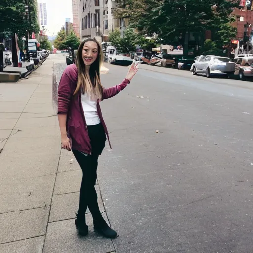 Image similar to typical Portland Oregon girl in the city