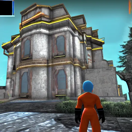 Image similar to half - life 3 / mega man resident silent specner mansion on hill