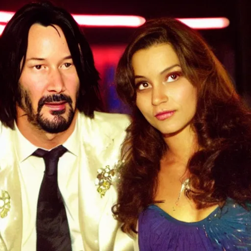 Prompt: Keanu Reevez in Disco Elisym