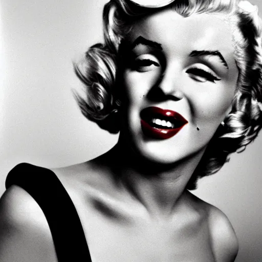 Image similar to iPhone selfie photography of marilyn monroe close up