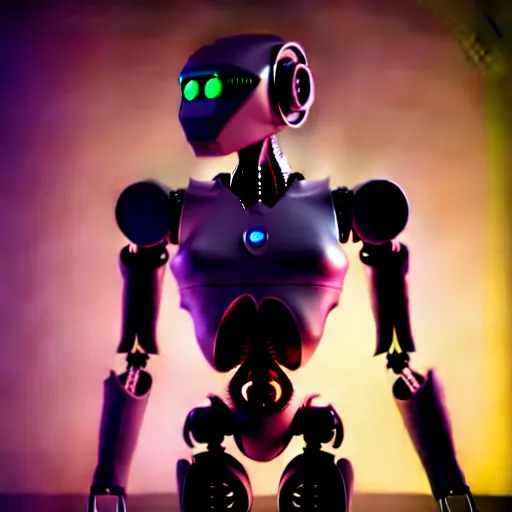 Image similar to a robot infected with an alien implant, octane render, unreal engine, 3 d