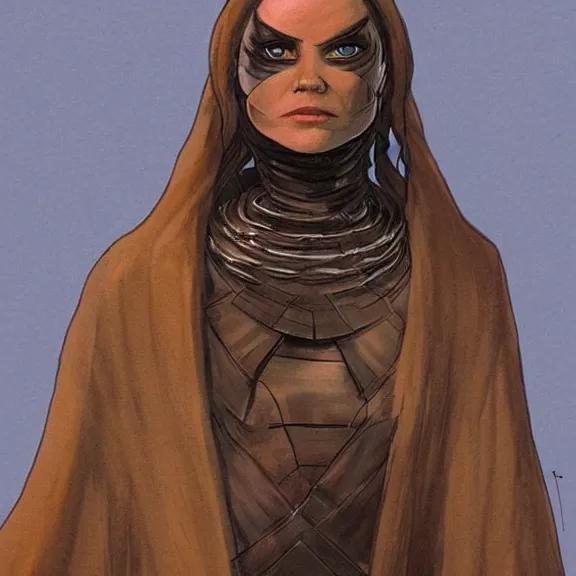Prompt: Concept Art Sci Fi Dune Character