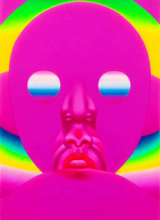 Image similar to kissing pink by shusei nagaoka, kaws, david rudnick, airbrush on canvas, pastell colours, cell shaded!!!, 8 k