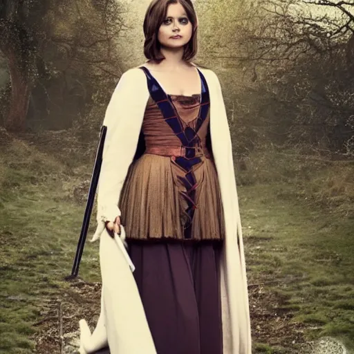 Image similar to jenna coleman as a beautiful witch