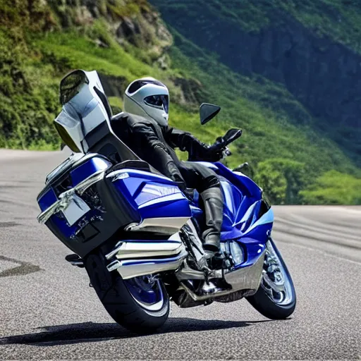 Image similar to yamaha FJR1300, award winning, 8k